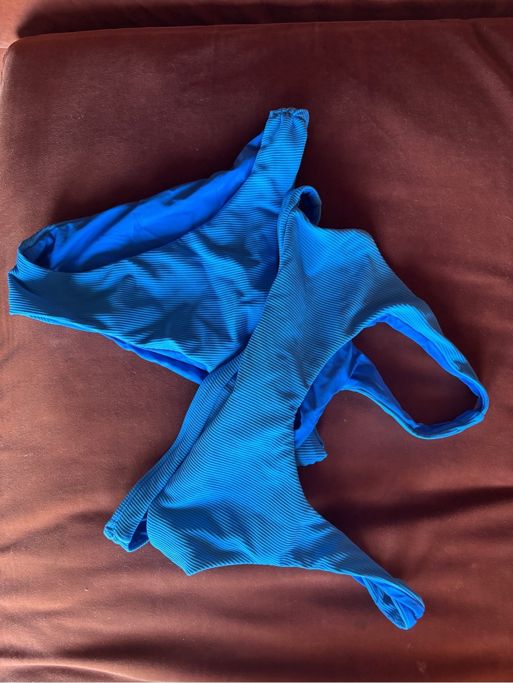 Jolyn Clothing Bright Blue Ribbed Bikini Set